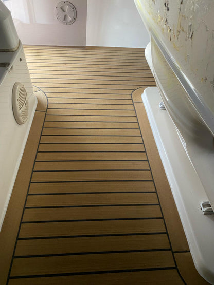 Sealine F43 pvc synthetic teak deck- Free sample and quote request