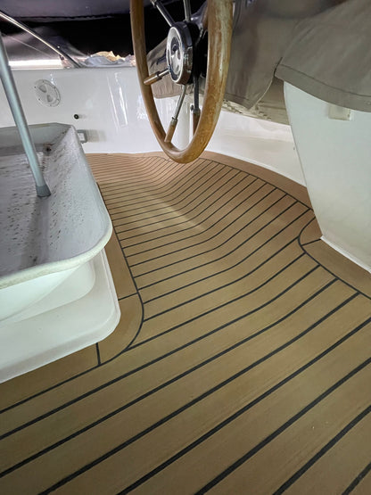 Sealine F43 pvc synthetic teak deck- Free sample and quote request