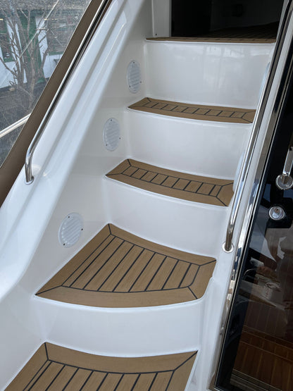 Sealine F43 pvc synthetic teak deck- Free sample and quote request