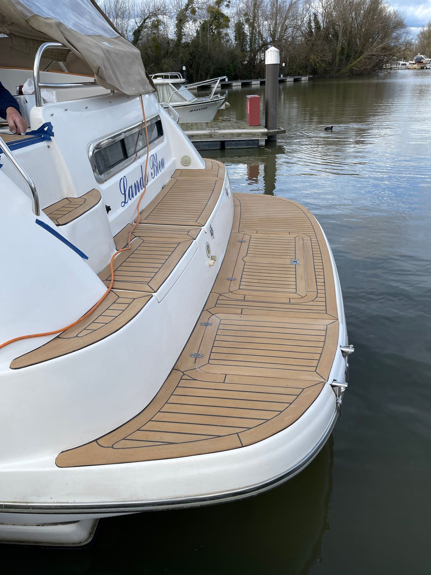 Sealine F43 pvc synthetic teak deck- Free sample and quote request