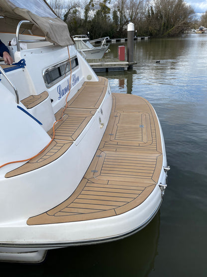 Sealine F43 pvc synthetic teak deck- Free sample and quote request