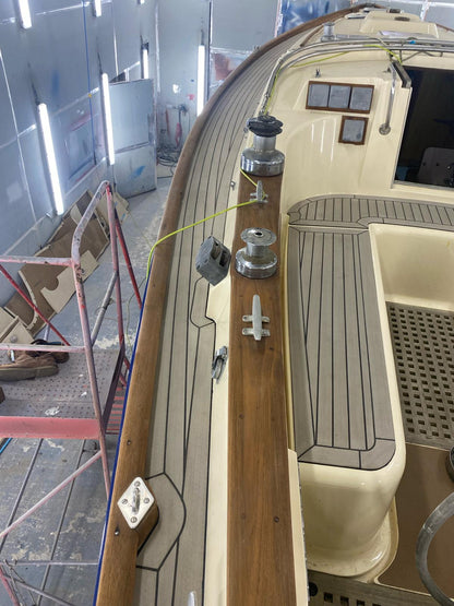 Nicholson 40 Yacht pvc synthetic teak deck- Free sample and quote request