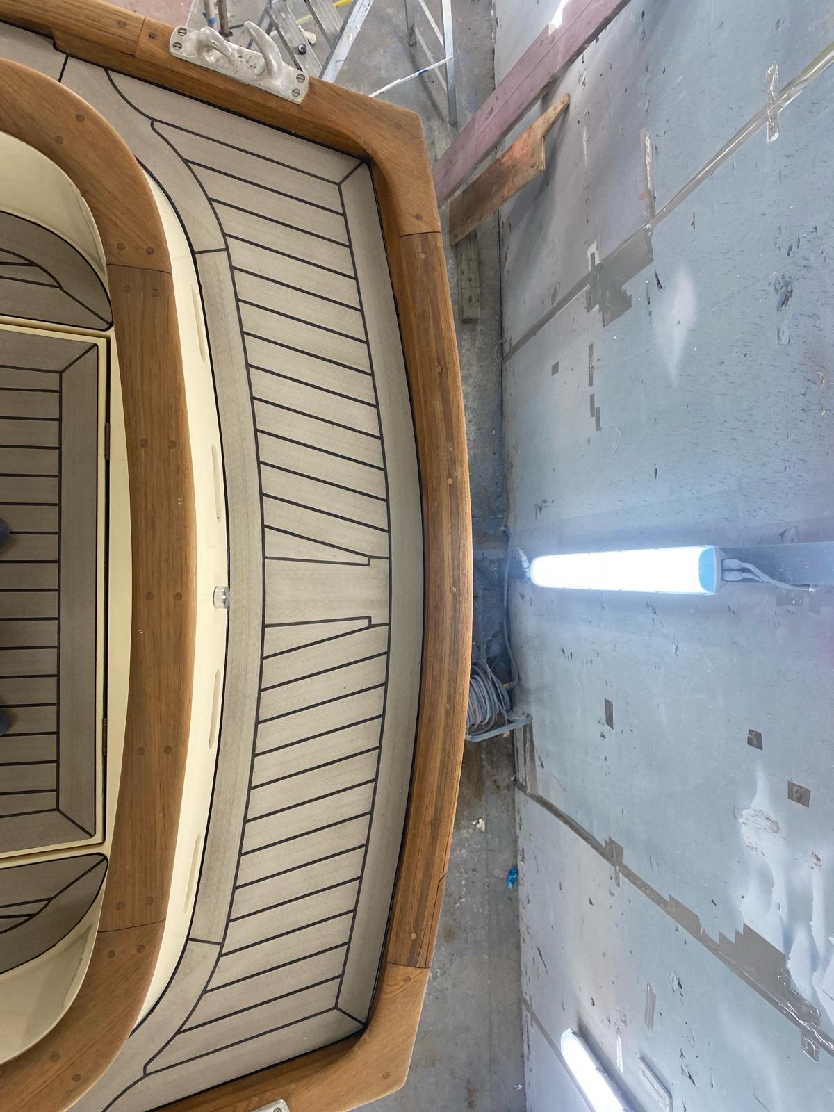 Nicholson 40 Yacht pvc synthetic teak deck- Free sample and quote request