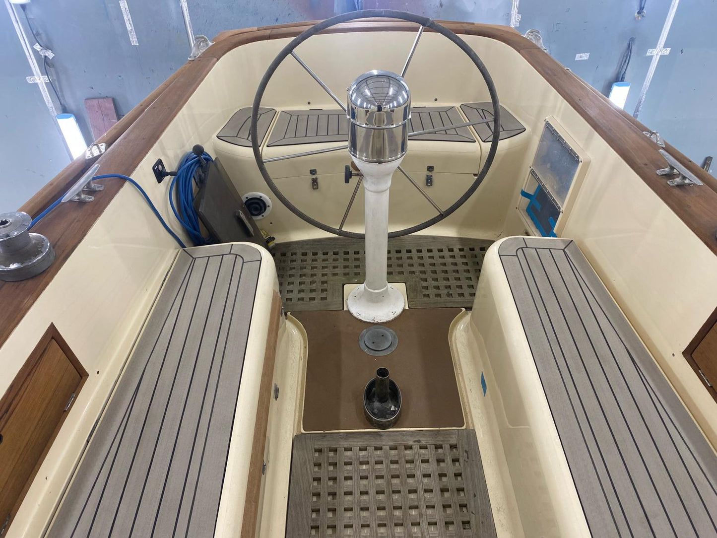 Nicholson 40 Yacht pvc synthetic teak deck- Free sample and quote request