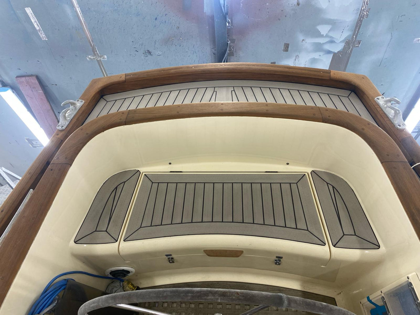 Nicholson 40 Yacht pvc synthetic teak deck- Free sample and quote request