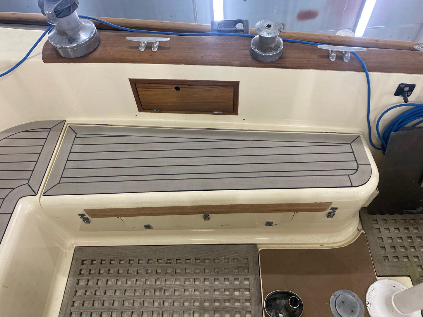 Nicholson 40 Yacht pvc synthetic teak deck- Free sample and quote request