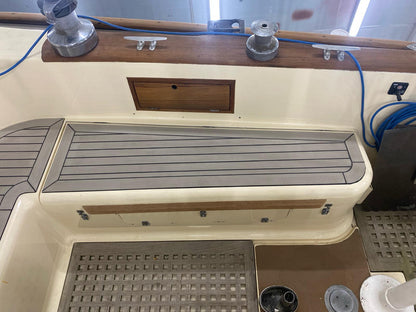 Nicholson 40 Yacht pvc synthetic teak deck- Free sample and quote request
