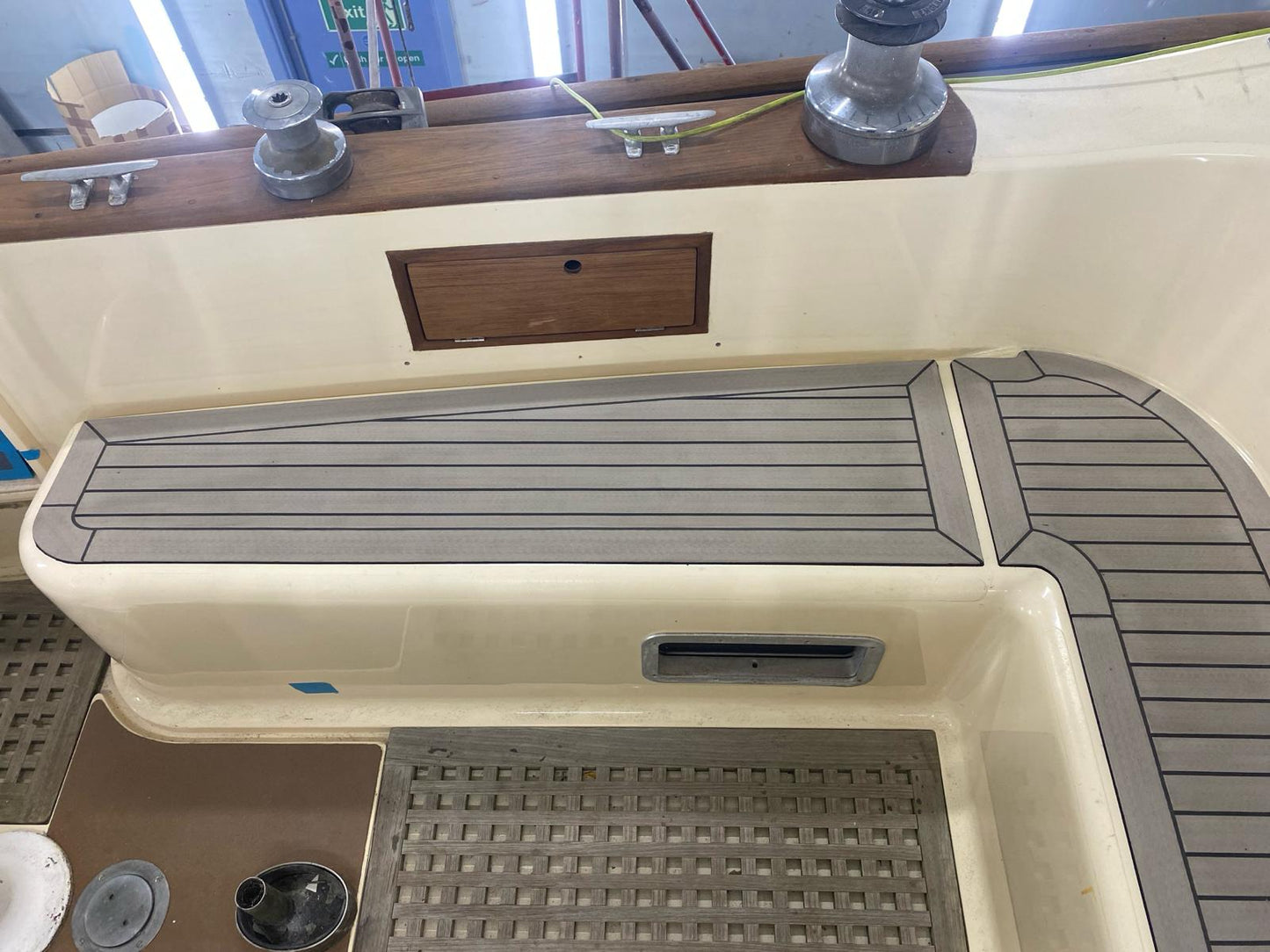 Nicholson 40 Yacht pvc synthetic teak deck- Free sample and quote request
