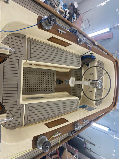Nicholson 40 Yacht pvc synthetic teak deck- Free sample and quote request