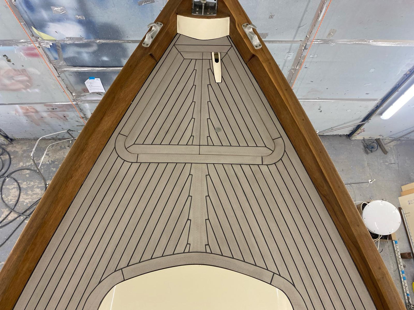 Nicholson 40 Yacht pvc synthetic teak deck- Free sample and quote request