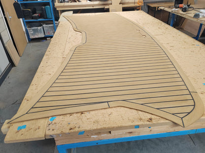 Sunseeker Seahawk 34 pvc synthetic teak deck- Free sample and quote request