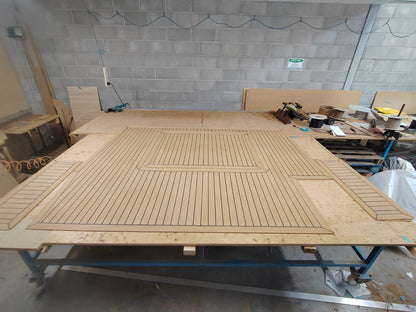 Princess 38 pvc synthetic teak deck- Free sample and quote request