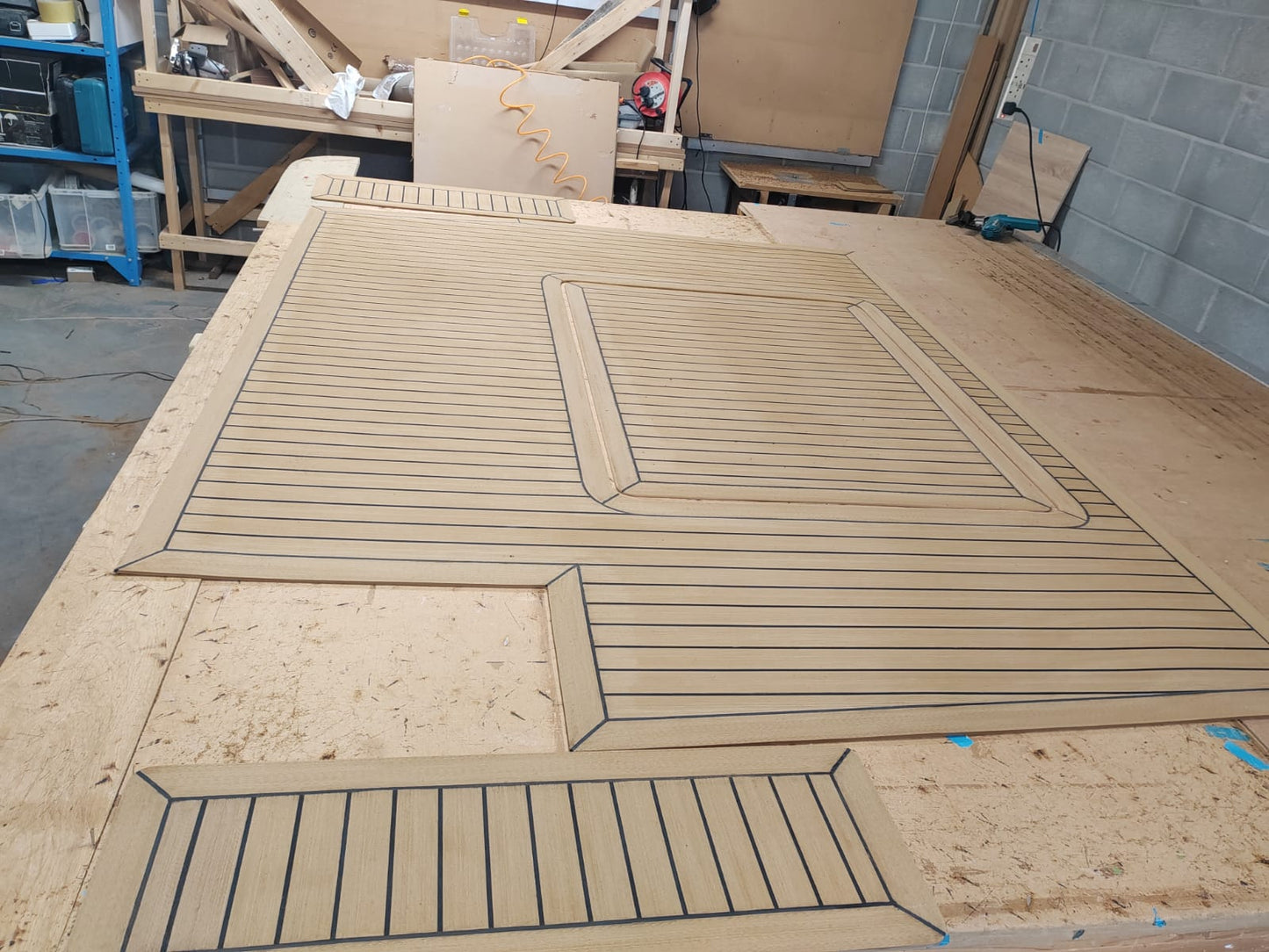 Princess 38 pvc synthetic teak deck- Free sample and quote request