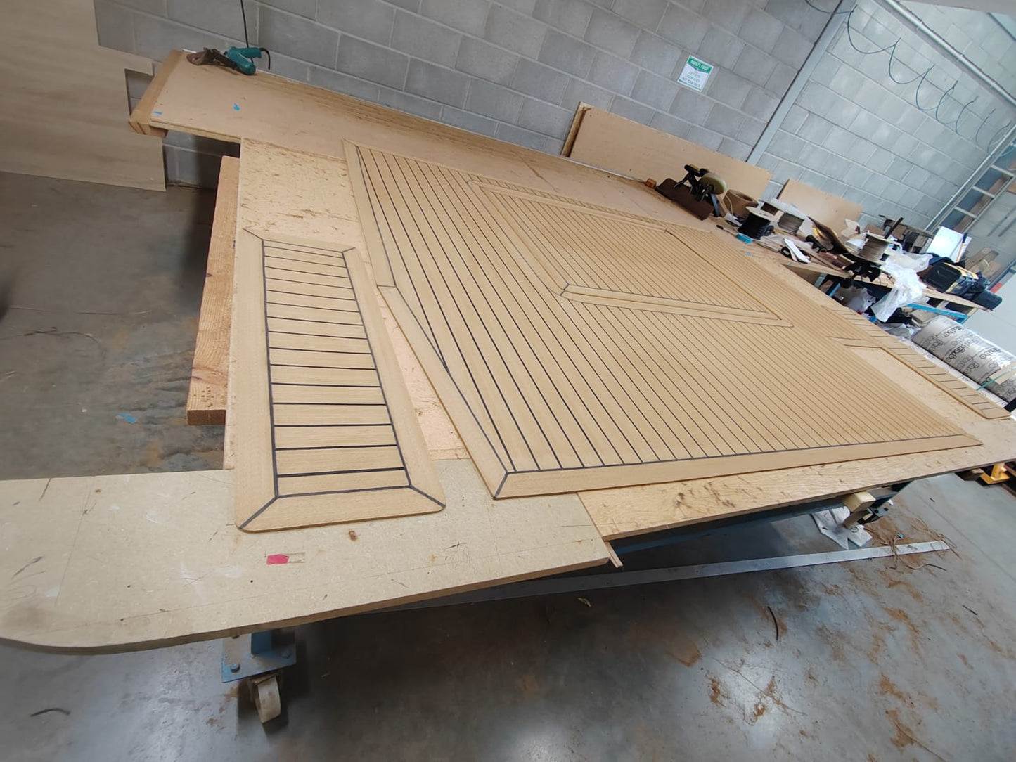 Princess 38 pvc synthetic teak deck- Free sample and quote request