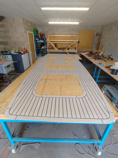 Shearwater R70 pvc synthetic teak deck- Free sample and quote request