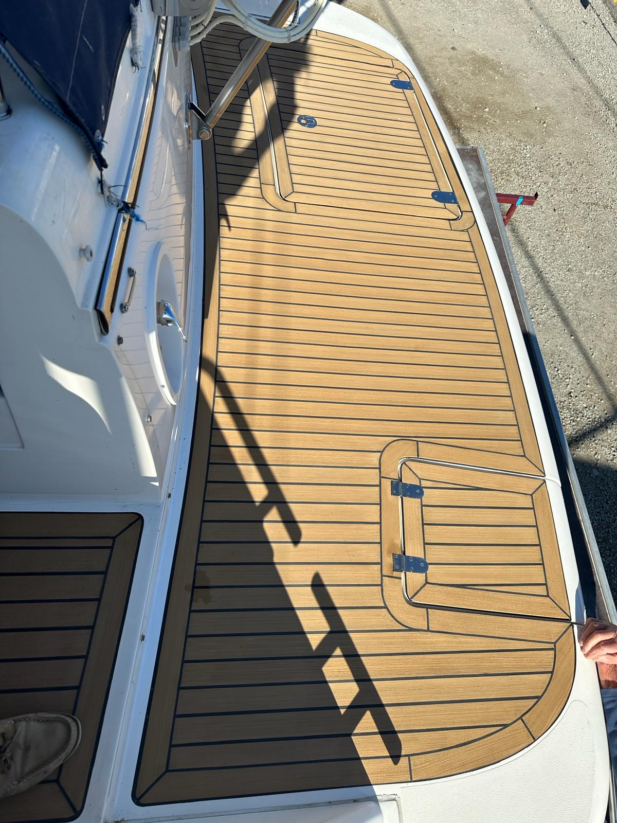 Fairline Phantom 40 pvc synthetic teak deck- Free sample and quote request