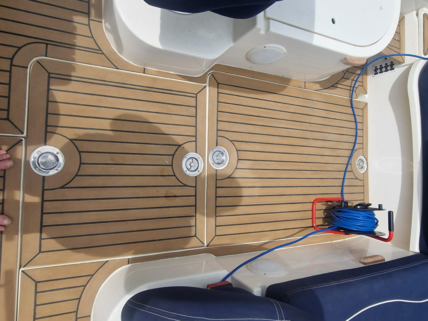 Windy 28.pvc synthetic teak deck- Free sample and quote request