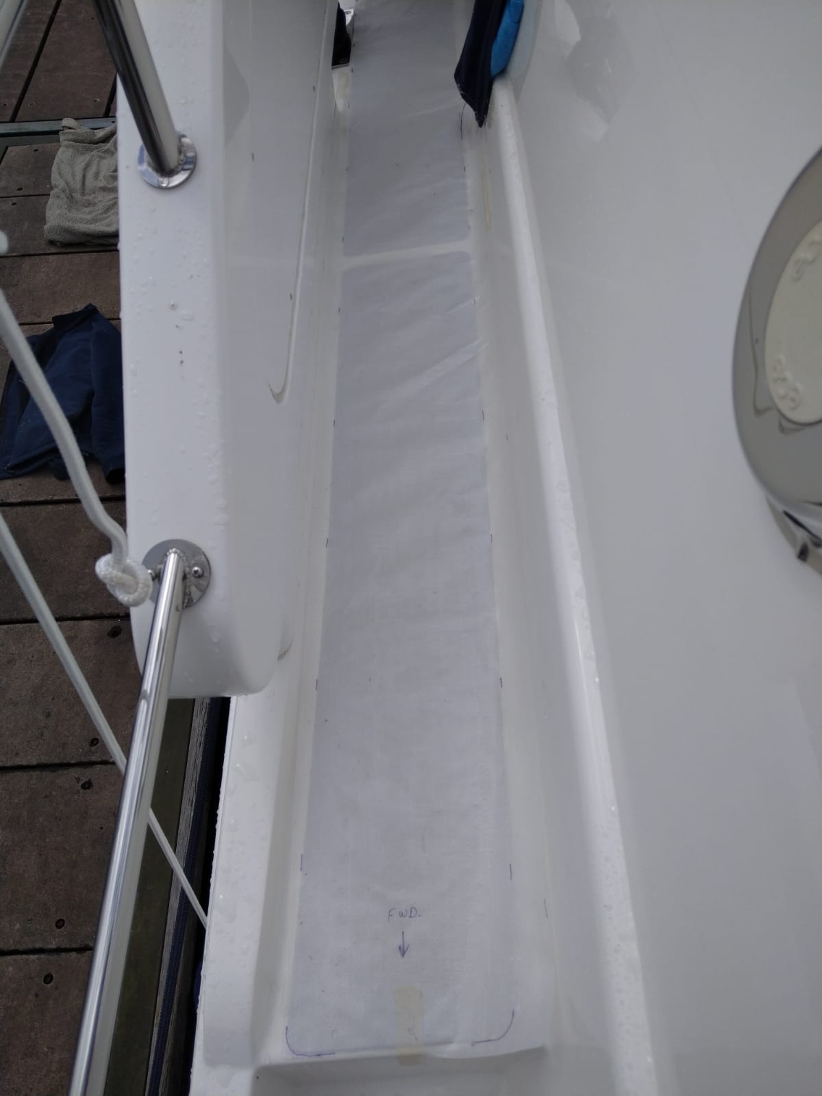 Haines 360 pvc synthetic teak deck- Free sample and quote request