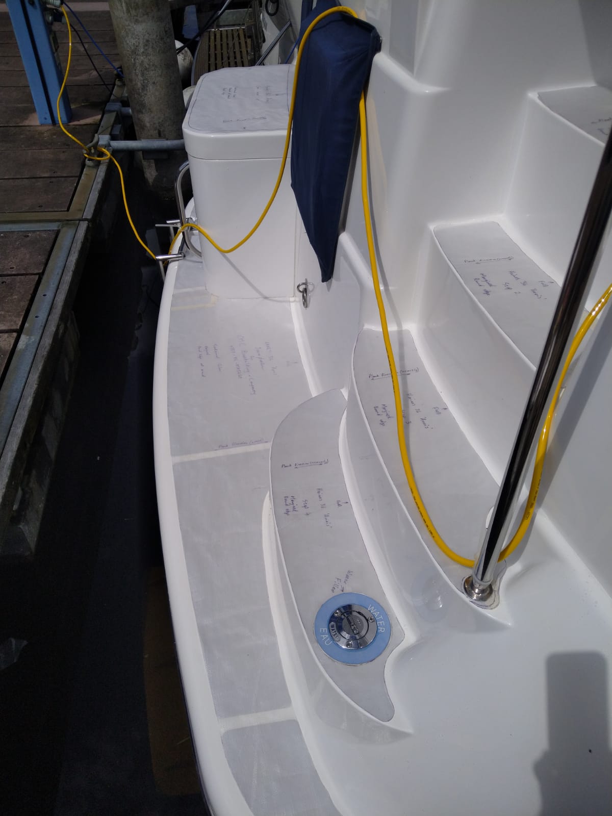 Haines 360 pvc synthetic teak deck- Free sample and quote request