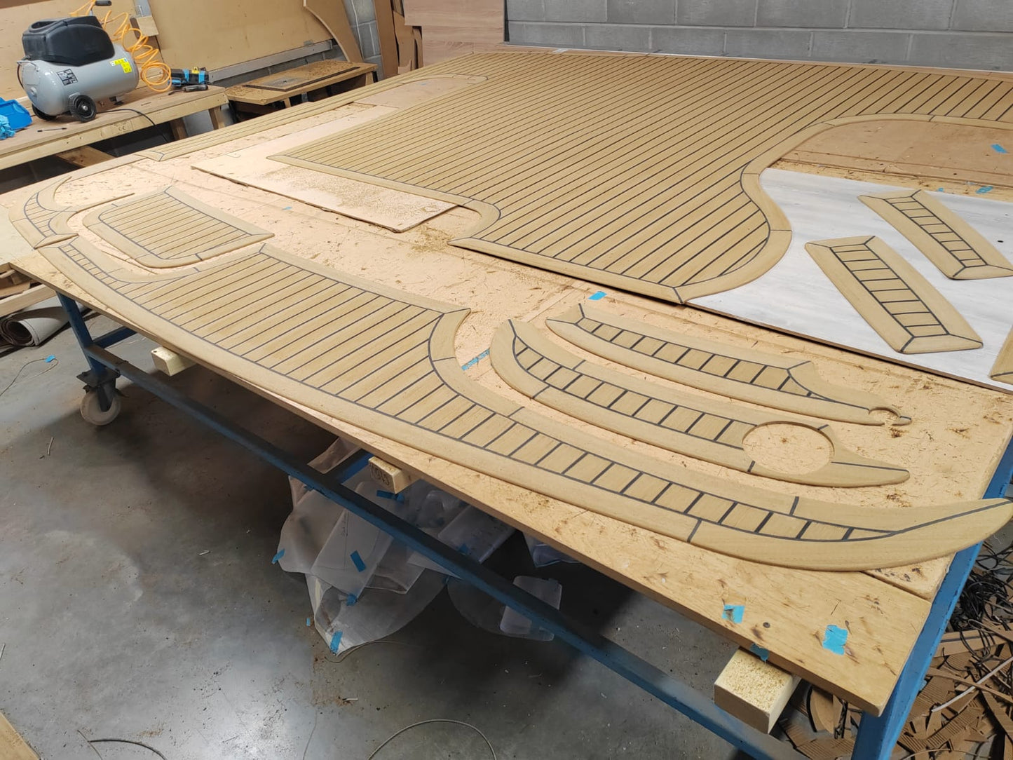 Haines 360 pvc synthetic teak deck- Free sample and quote request