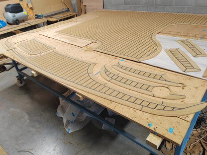 Haines 360 pvc synthetic teak deck- Free sample and quote request