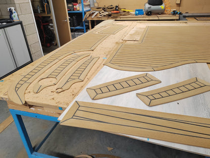 Haines 360 pvc synthetic teak deck- Free sample and quote request