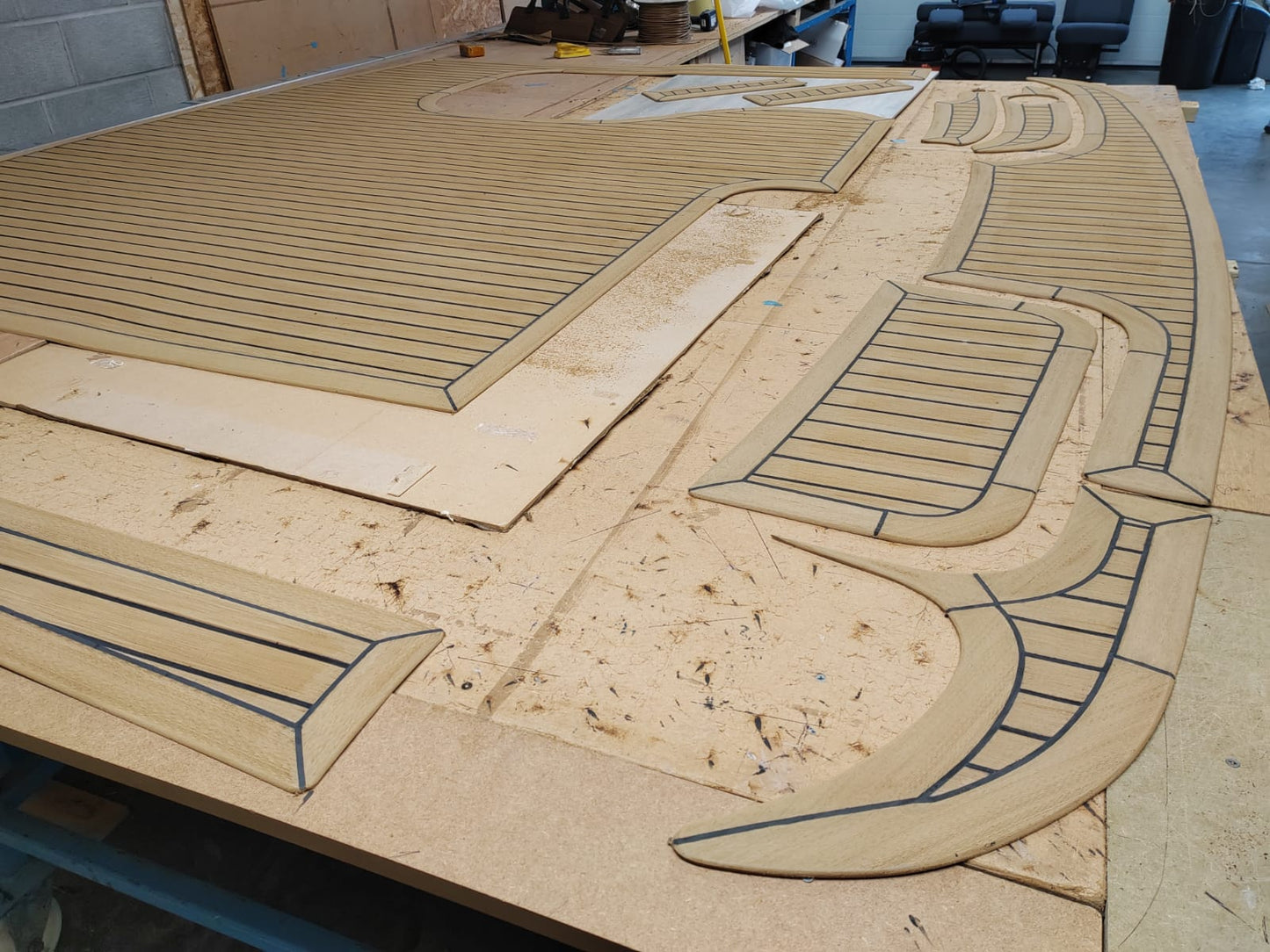 Haines 360 pvc synthetic teak deck- Free sample and quote request