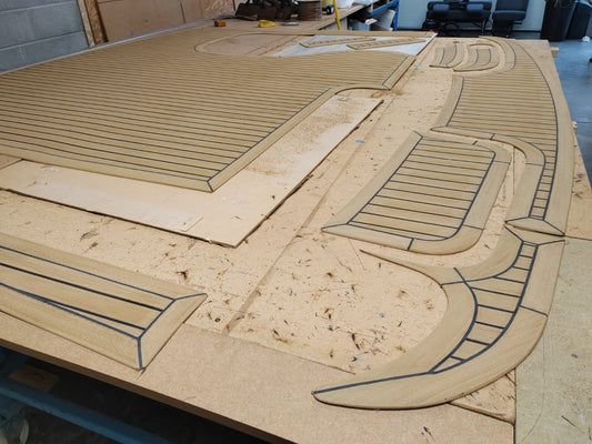 Haines 360 pvc synthetic teak deck- Free sample and quote request