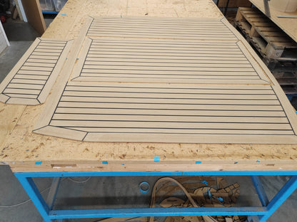 Sunseeker Mustang pvc synthetic teak deck- Free sample and quote request