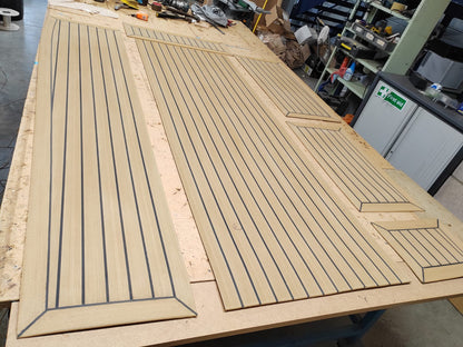 Westerly Fulmar 32 pvc synthetic teak deck- Free sample and quote request