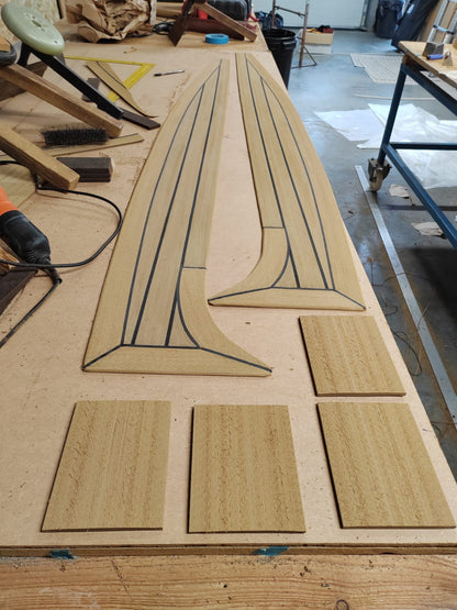 Westerly Fulmar 32 pvc synthetic teak deck- Free sample and quote request