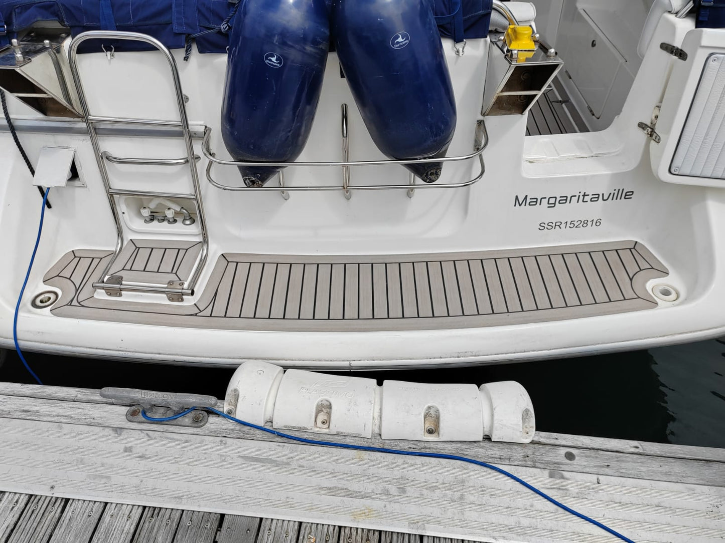 Sealine 310 Statesman pvc synthetic teak deck- Free sample and quote request