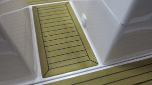 Selva F6.1 Fishing Boat pvc synthetic teak deck- Free sample and quote request