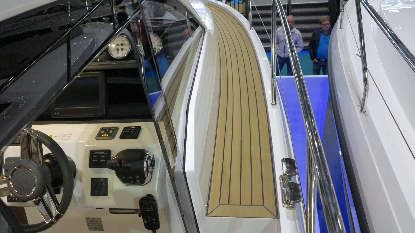 Sealine 330 Ambassador pvc synthetic teak deck- Free sample and quote request