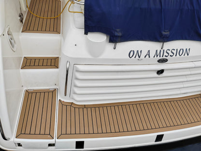 Sunseeker Mustique 42 pvc synthetic teak deck- Free sample and quote request