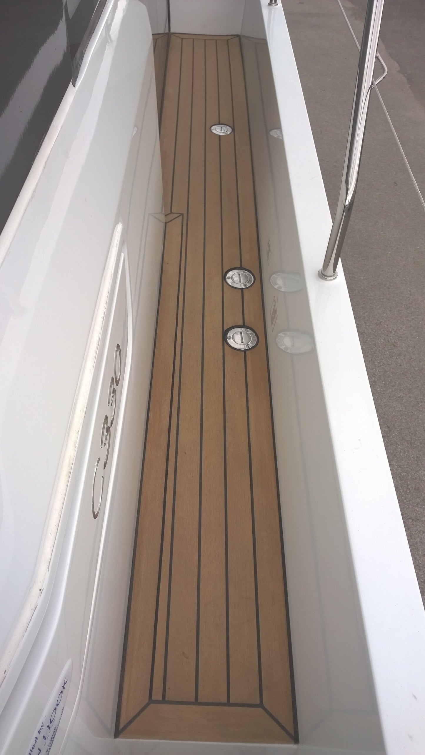 Sealine S330 pvc synthetic teak deck- Free sample and quote request