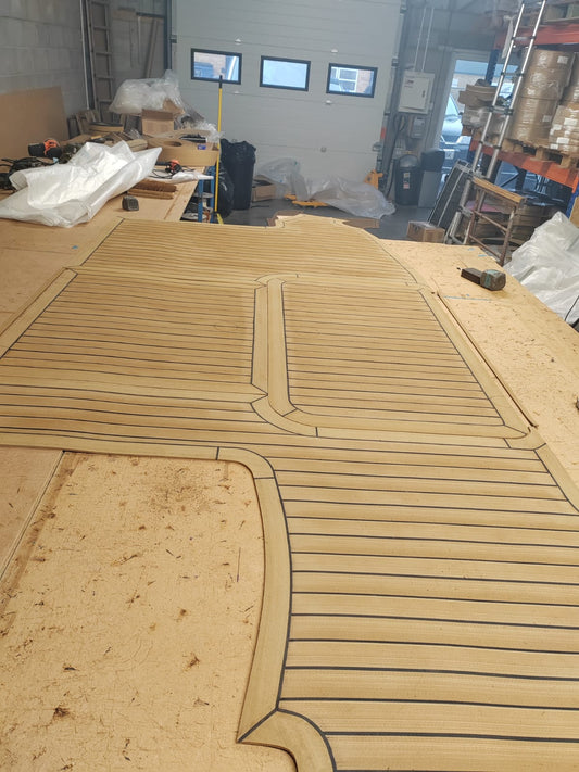 Princess 42 pvc synthetic teak deck- Free sample and quote request