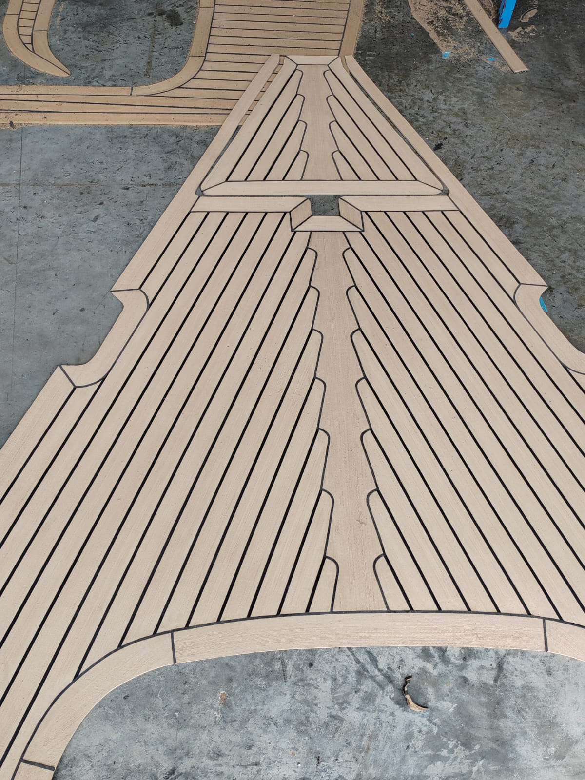 Bavaria 38 Sailboat pvc synthetic teak deck- Free sample and quote request