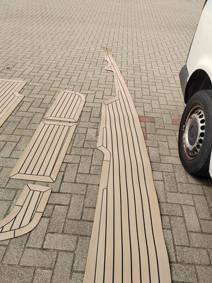 Bavaria 38 Sailboat pvc synthetic teak deck- Free sample and quote request