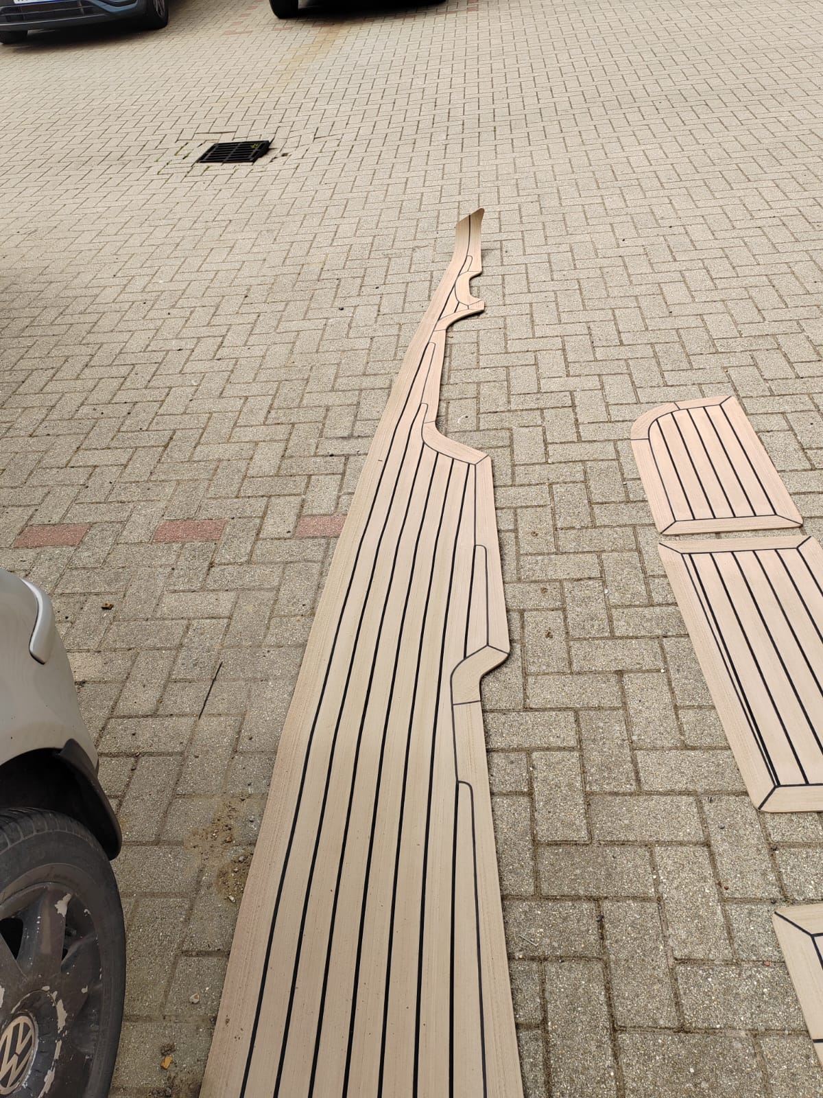 Bavaria 38 Sailboat pvc synthetic teak deck- Free sample and quote request