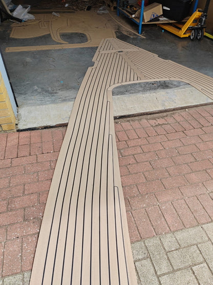 Bavaria 38 Sailboat pvc synthetic teak deck- Free sample and quote request