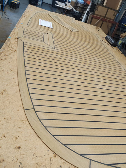 Doral 31 Intrigue pvc synthetic teak deck- Free sample and quote request
