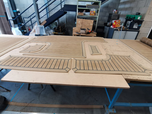 Bayliner 265. pvc synthetic teak deck- Free sample and quote request