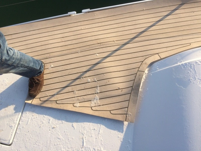 Bavaria 46 Sailboat pvc synthetic teak deck- Free sample and quote request