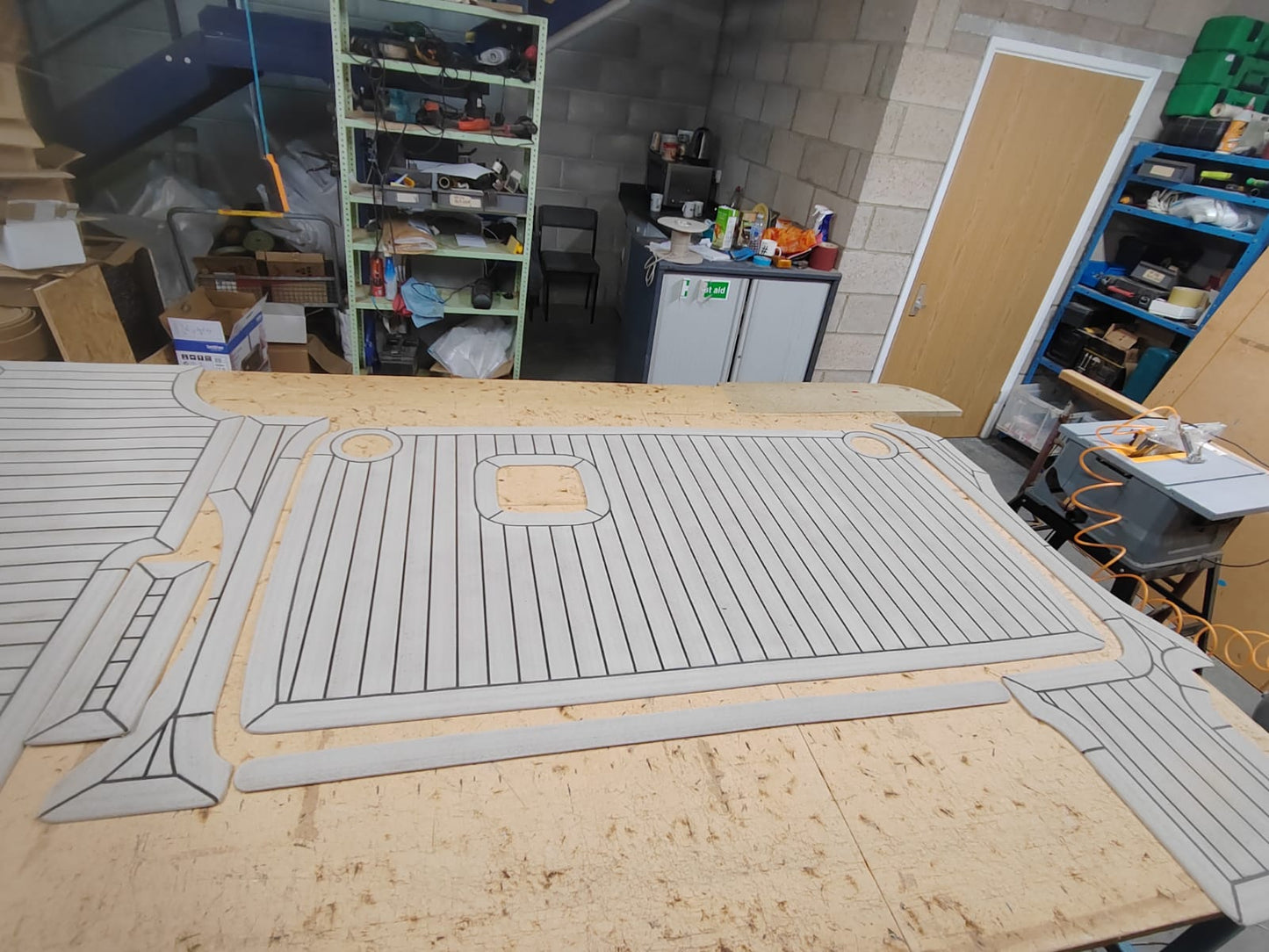 Bayliner 285. pvc synthetic teak deck- Free sample and quote request