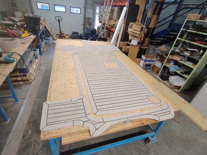 Bayliner 285. pvc synthetic teak deck- Free sample and quote request