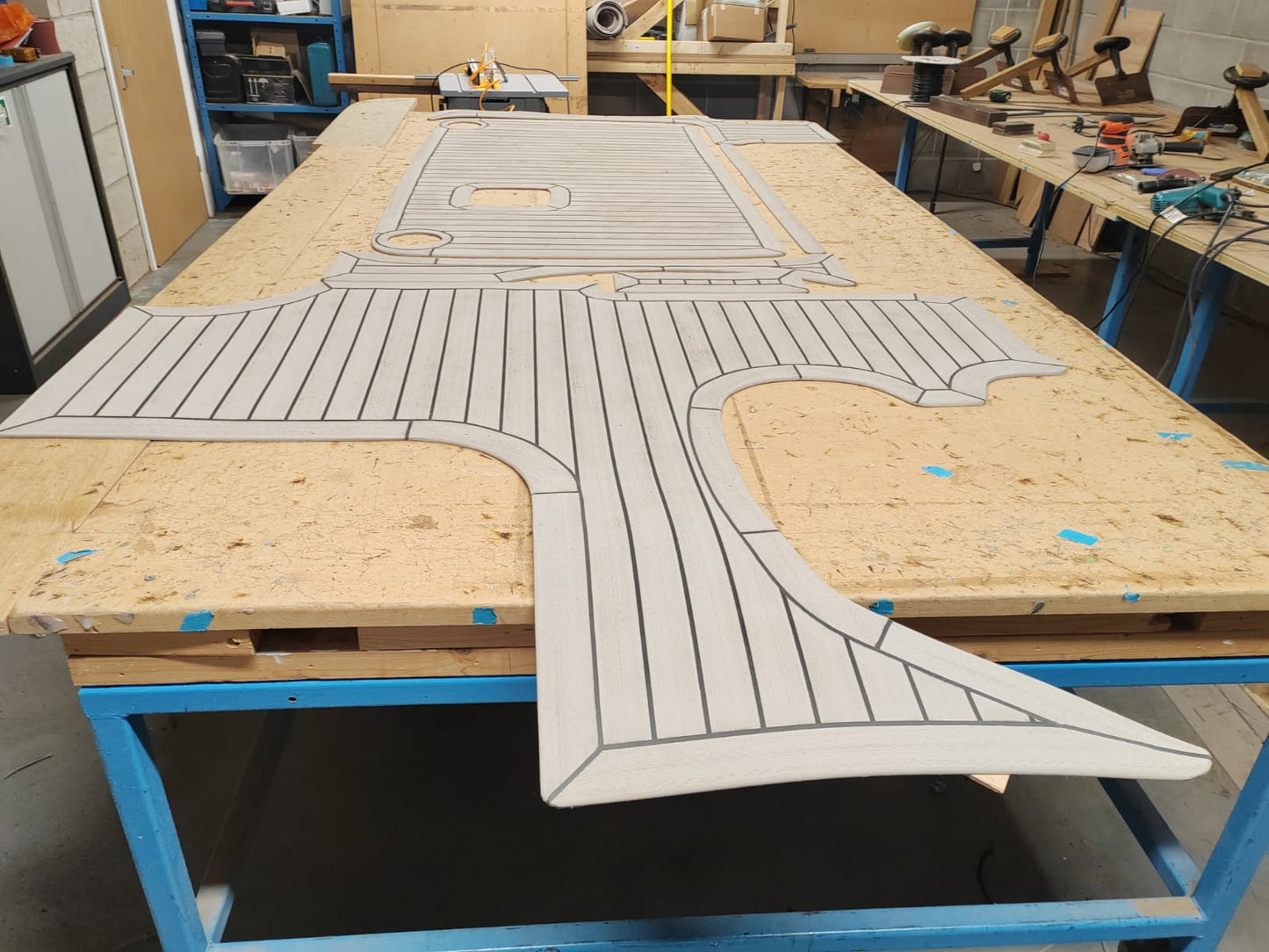 Bayliner 285. pvc synthetic teak deck- Free sample and quote request