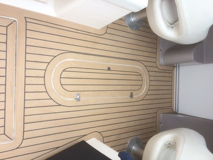 Rinker 282 Cuddy pvc synthetic teak deck- Free sample and quote request