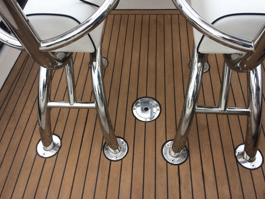 Renegade Rib pvc synthetic teak deck- Free sample and quote request