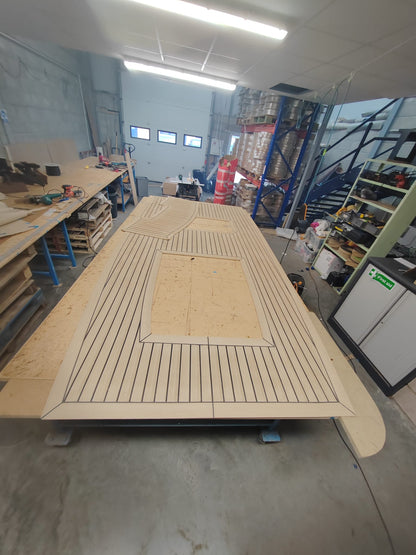 Shearwater 890S pvc synthetic teak deck- Free sample and quote request